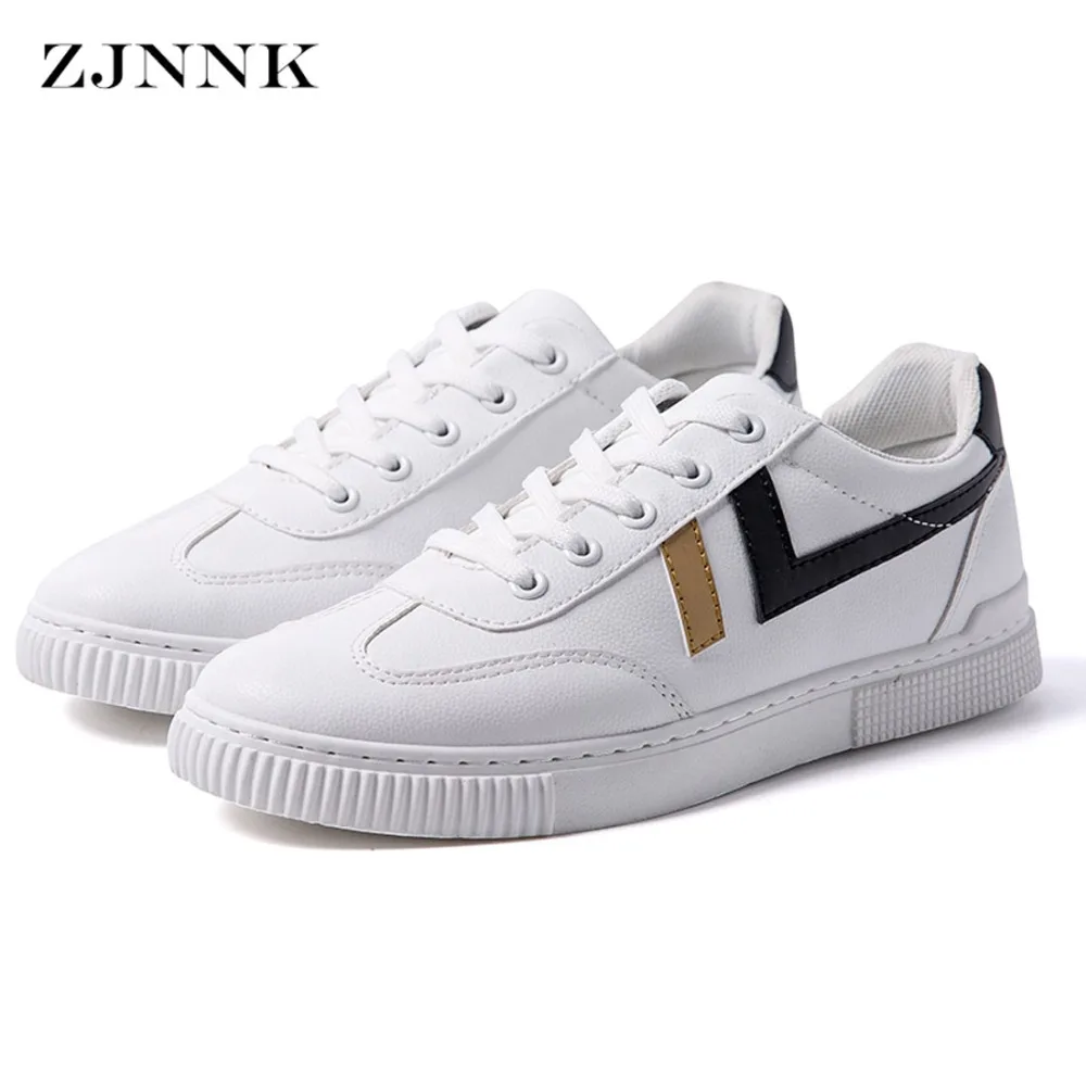 

ZJNNK Stylish White Easy To Match Men's Shoes Fashion Men Casual Shoes Male Zapatillas Comfort Chaussure Homme Trendy Men Shoes
