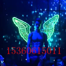 Новое поступление Мода Ds Производительность певица костюмы для женщин Ангел Бабочка крыло светодиодный свет крыло