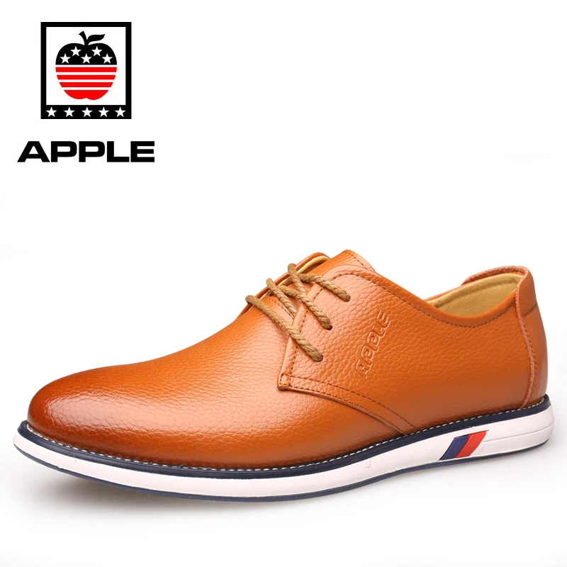 Prix pour Apple Printemps Automne Cuir Imperméable Supérieure Semelle En Caoutchouc MenSkateboard Chaussures Brun Dentelle Up Style Britannique Mâle Sneakers QT09P8615 Prix pour Apple Printemps Automne Cuir Imperméable Supérieure Semelle En Caoutchouc MenSkateboard Chaussures Brun Dentelle Up Style Britannique Mâle Sneakers QT09P8615