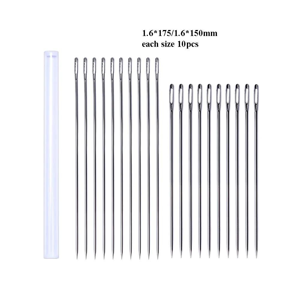 20/100 шт 175 мм длиной Нержавеющая сталь, сделай сам, швейная игла для иглы из кожи бытовые швейные Инструмент аксессуары шпильки - Цвет: C