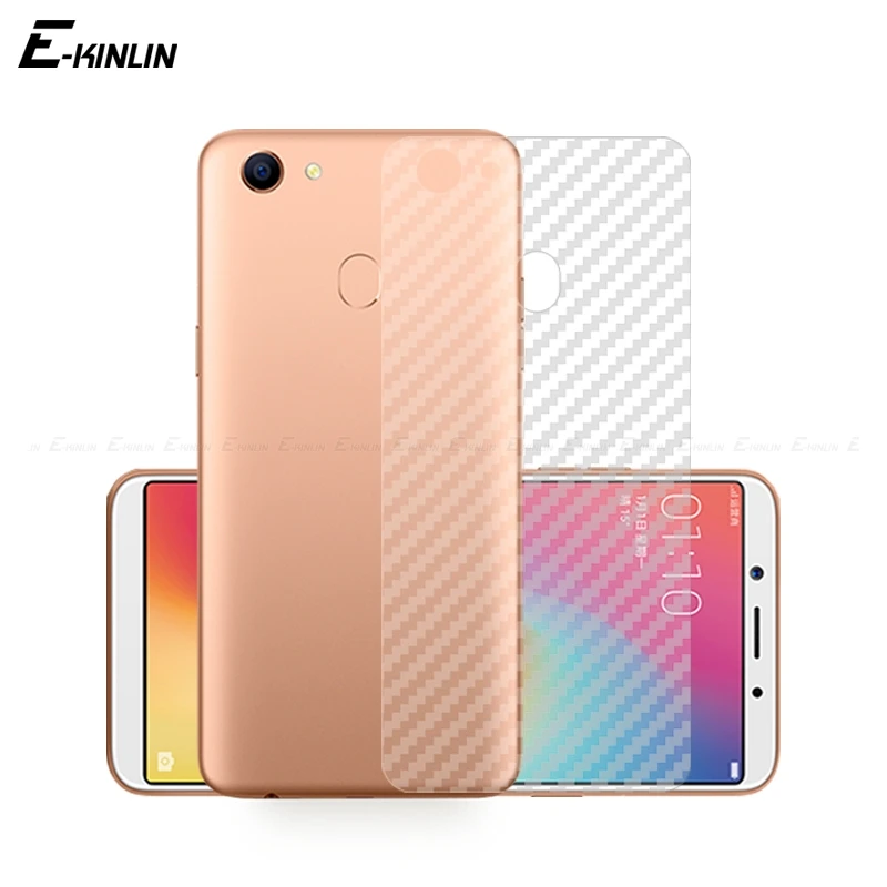 

Soft Back Cover Screen Protector For Oppo A5 A3 A3s A1 NEO 9 F1 F3 Plus F1s 3D Carbon Fiber Sticker Protective Film Not Glass