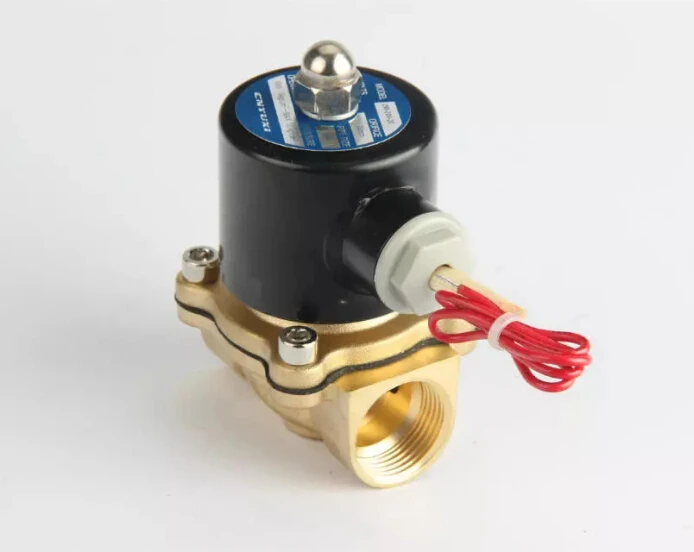 

Package mail 2W200-20 N/C 2 Way 3/4" Gas Water Pneumatic Electric Solenoid Valve Water Air DC12V 24V AC110V 220V