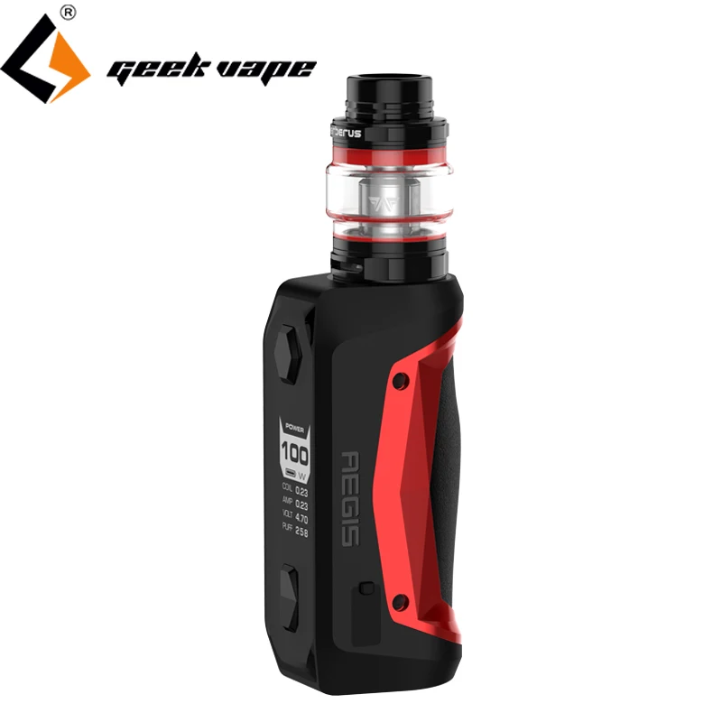 2 шт. Geekvape Aegis Solo Kit электронная сигарета мод с 5 мл Cerberus танк атомайзер 18650