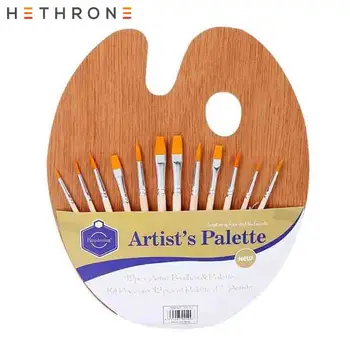 

Hethrone New Arrival Paint Brush Drawing Supplies Painting Pigment Set Artistic Brushes Acrylic Paints Watercolor Oil tray Set