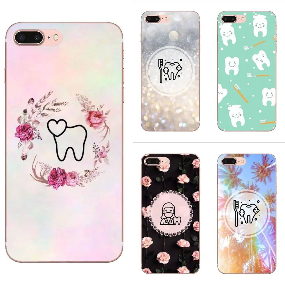 

Soft Mobile Phone Case Cover For Xiaomi Redmi Note 2 3 3S 4 4A 4X 5 5A 6 6A Pro Plus Dentist Dental Dent Tooth Cute Teeth Diy
