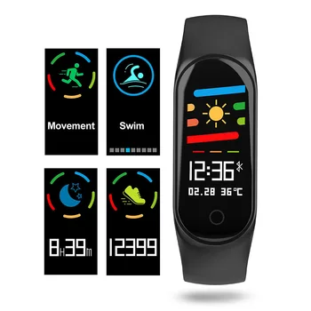 

Smart Bracelet Color-screen IP67 Fitness Tracker blood pressure Heart Rate Monitor Smart band For Android IOS phone