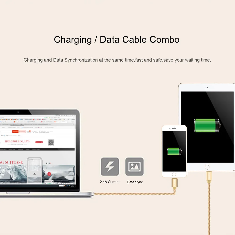  FLOVEME USB Kabel Für iPhone 11 8 7 2.1A Geflochtene Micro USB Typ C Ladekabel Für Redmi Hinweis 8 