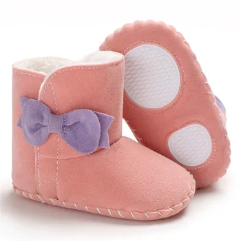 

winter baby boys girls shoes russia winter infants warm shoes Faux fur girls baby booties Leather boy baby boots