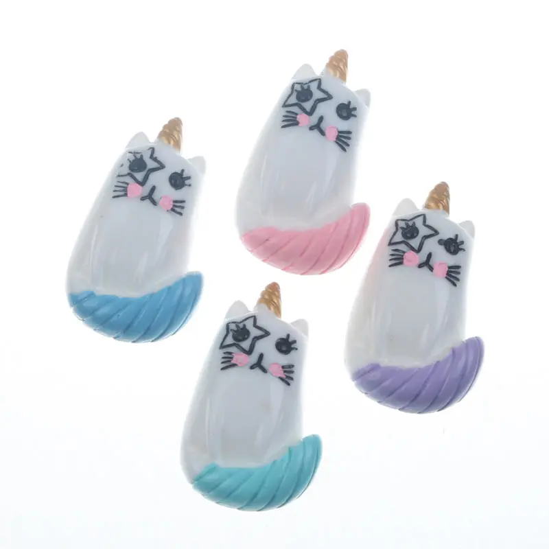 

20pcs 30x23mm Resin Unicorn Decoration Crafts Flatback Cabochon Embellishments For Scrapbooking Diy Accessories