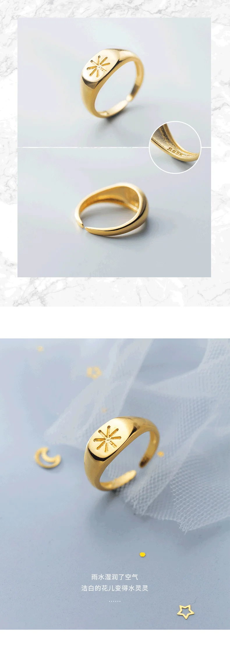 Trusta, 925 пробы, серебряное кольцо, сердце/снег, выгравировано, открытый размер, хорошее ювелирное изделие, чистое серебро, кольца, подарок для любви DS1481