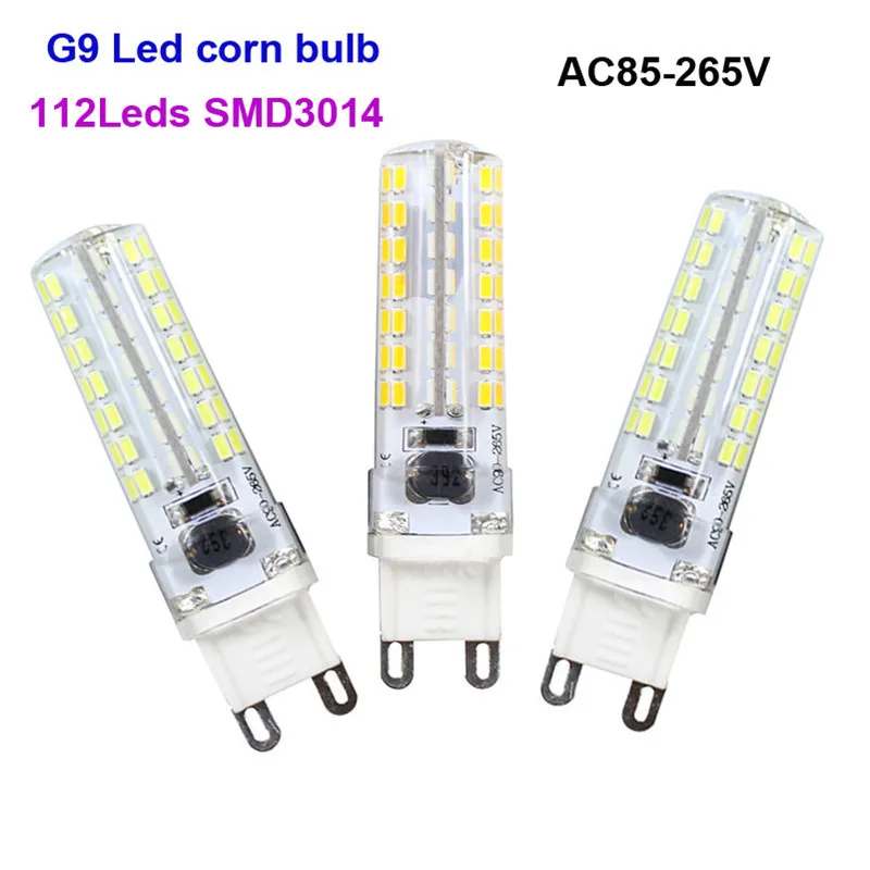 3 шт./лот Мини светодиодный лампы G9 SMD3014 белый/теплый белый 112 светодиодный s Крытый светодиодный свет AC85-265V кремния Ультра яркая лампа