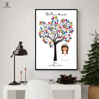 

Creative active Custom ,My Ablution DIY Party Ornament with Ink Pad My First Holy Communion Fingerprint Signature Guest Book