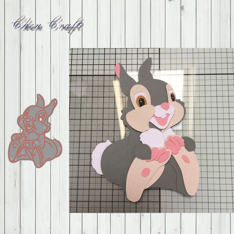 

Cute rabbit New Design Craft Metal Cutting Die Scrapbooking Album Paper DIY Card Craft Embossing Die Cuts