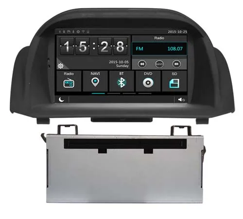 

1024*600 car dvd player GPS multimedia for Ford Fiesta 2013 headunit autoradio stereo with multimedia BLUETOOTH MAP free CAMERA