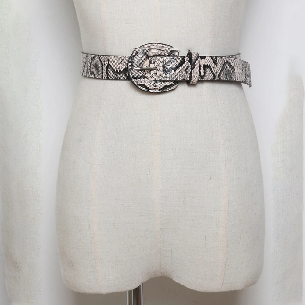 Winfox-Fashion-Red-White-2-7cm-Wide-Female-PU-Leather-Round-Pin-Buckle-Crocodile-Jeans-Belt (5)