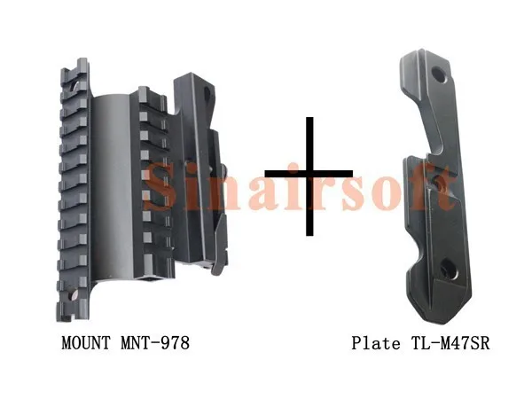 SINAIRSOFT Tactical AK 47/74 Picatinny Weaver Rails AK Series QD двухстороннее крепление для прицела быстрого крепления стильные аксессуары для страйкбола - Цвет: Черный