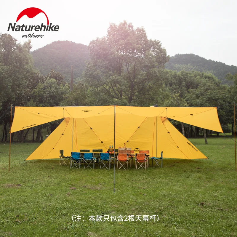 Однослойная 20D силиконовая нейлоновая ткань Naturehike для 5 8 человек искусственная