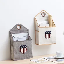Wall  hanging bag cotton art door INS dormitory collection artifacts headside magazine reading store bag