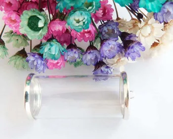 

30set---new 16*35mm glass wishing bottle & two trays for diy bracelet accessories--you can choose style
