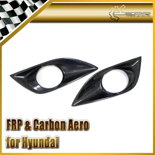 

Car-styling For Hyundai Veloster Carbon Fiber Front Fog Light Cover Only Fit Turbo