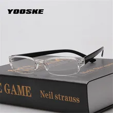 YOOSKE, маленький ультра-светильник, очки для чтения, пластиковые очки для чтения, для мужчин и женщин, цельные очки для дальнозоркости, очки для пожилых