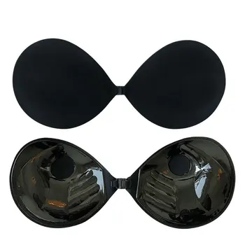 

Sexy Women Strapless Bra Invisible Push Up Self-Adhesive Silicone Bust Front Closure Sticky Backless Sutia Bh