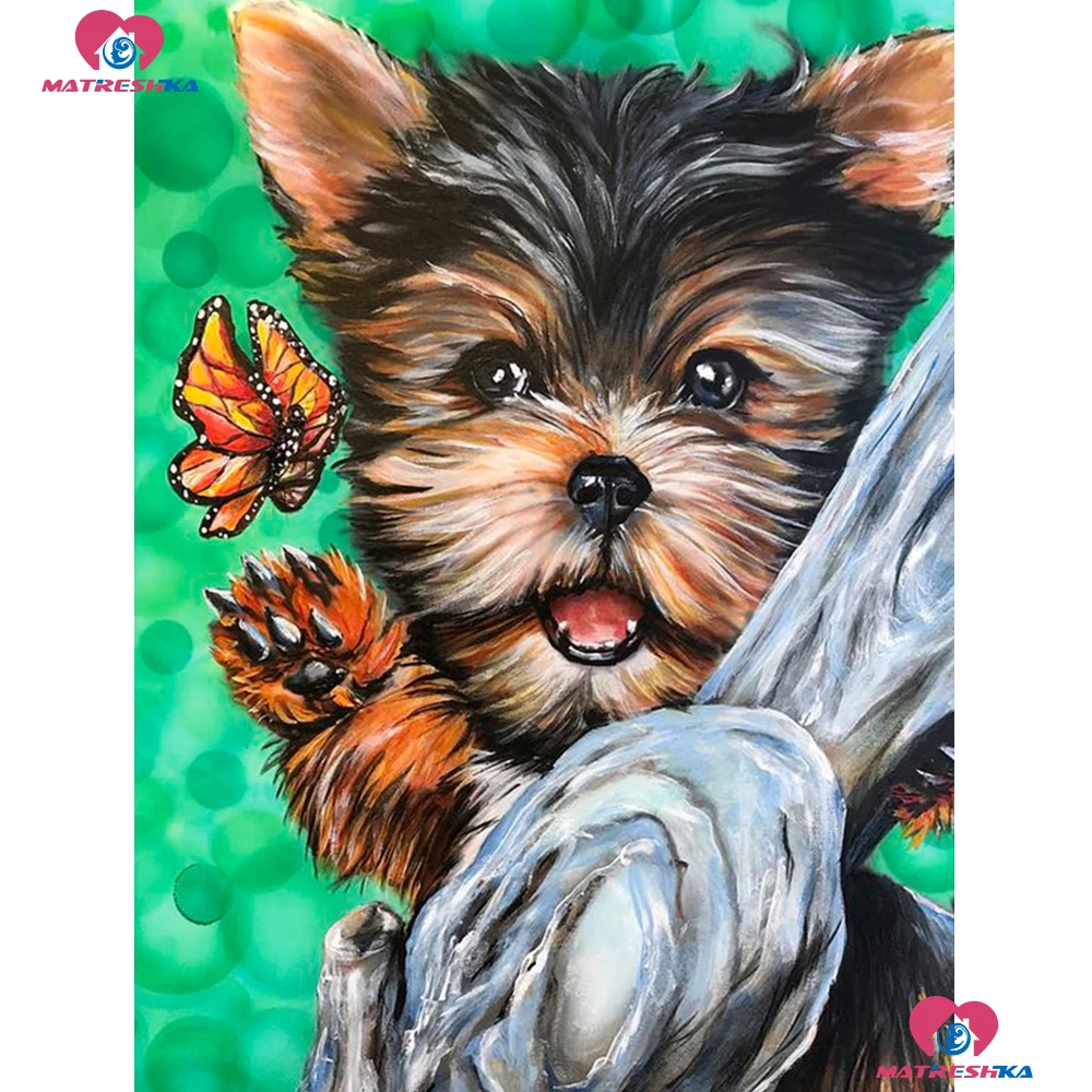 

Diamond embroidery lovely dog 5d diamond painting new arrival picture of rhinestones diamond mosaic sale foamiran for needlework
