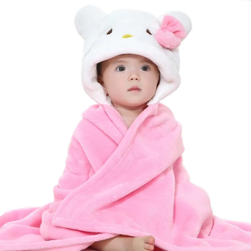 Осенняя одежда для мальчиков полотенца для девочек мультяшный пончо с капюшоном для детей одежда для малышей Полотенца новорожденных Одеяло детский банный халат, Обёрточная бумага Toalha De Banho
