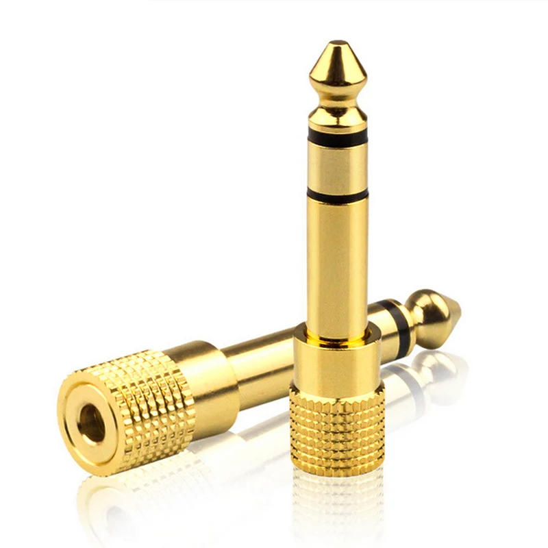 

EtopLink 6.5mm 1/4" Male plug to 3.5mm 1/8" Female Jack Adapter Stereo Headphone Headset Audio Adapter Plug for Microphone