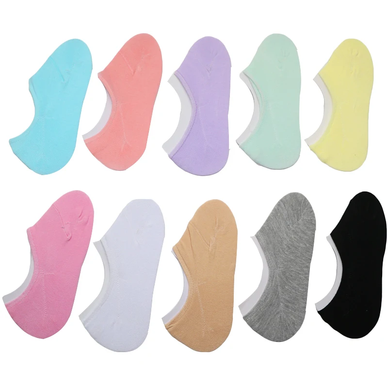 3 пары, низкие невидимые летние носки для женщин, Тапочки, женские лодочные носки, короткие тонкие женские нескользящие милые носки-Тапочки