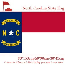 Флаг Штата Северная Каролина 3*5 футов Американский 30*45 см Автомобильный флаг 90*150 см 60*90 см Флаг