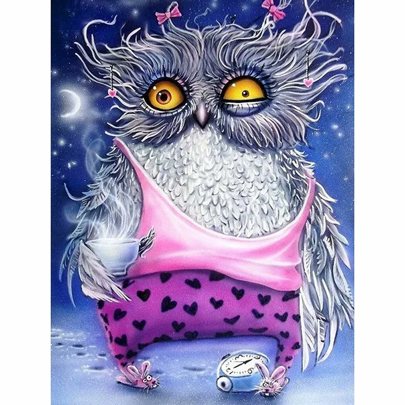 

5D Diamond Embroidery Animal Owls Cross Stitch DIY Diamond Painting horse Diamond rhinestones Home Decor Christmas gift