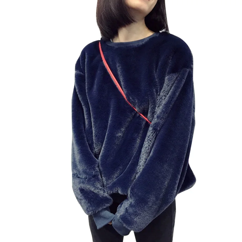 Velour Tracksuit Thick Women Sweat Femme Oversized Loose Casual