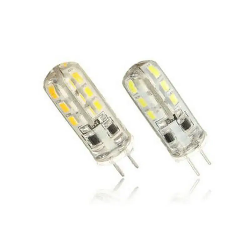 

G4 3014 SMD 12V 3W 5W  Dimmable Led Light 24 48 Leds Corn Bulb Silicone Lamps Chandeliers Lighting 1PCS