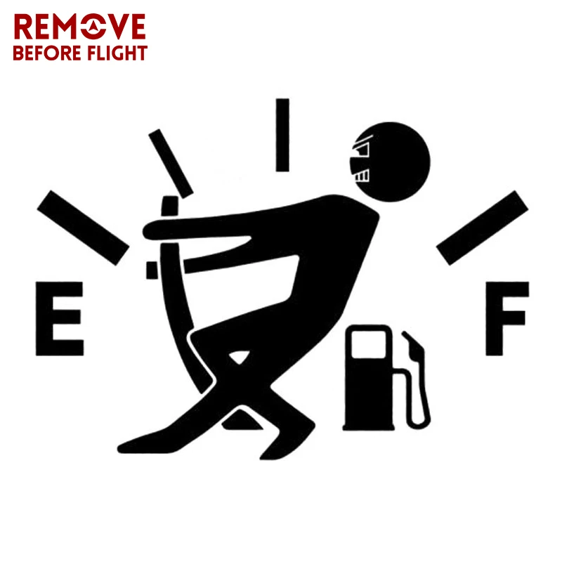 

Funny Car Stickers High Gas Consumption Decal Fuel Gage Empty Stickers Vinyl JDM Car Stickers Car Styling 9.5CM*13CM