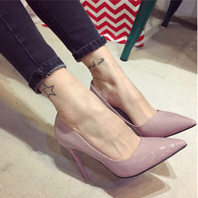 

Koovan Women Pumps 2017 New Fashion Nude Pink Princess Women Shoes With Pointed Heels Shoes Superfine Women Pumps