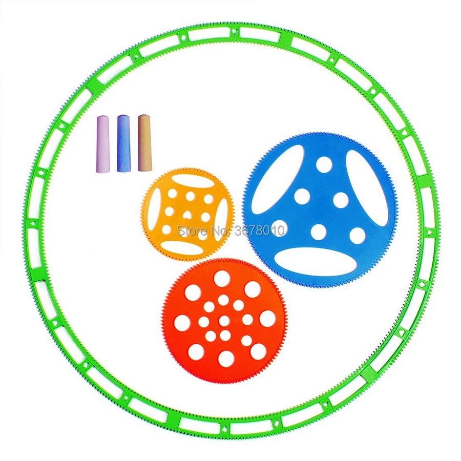 Масштабный комплект спирографа спиральное искусство инструмент для рисования креативный тротуар спиральное искусство классические обучающие игрушки для взрослых и детей
