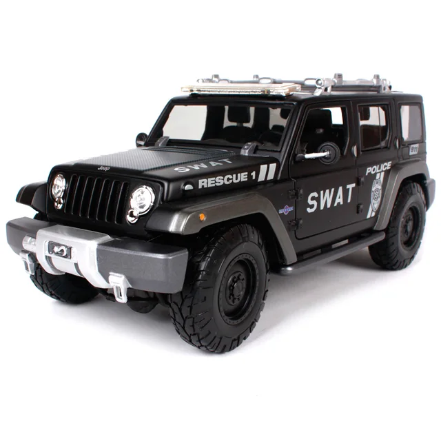 Maisto 1:18 JEEP Rescue Concept (SWAT) Police SUV Car
