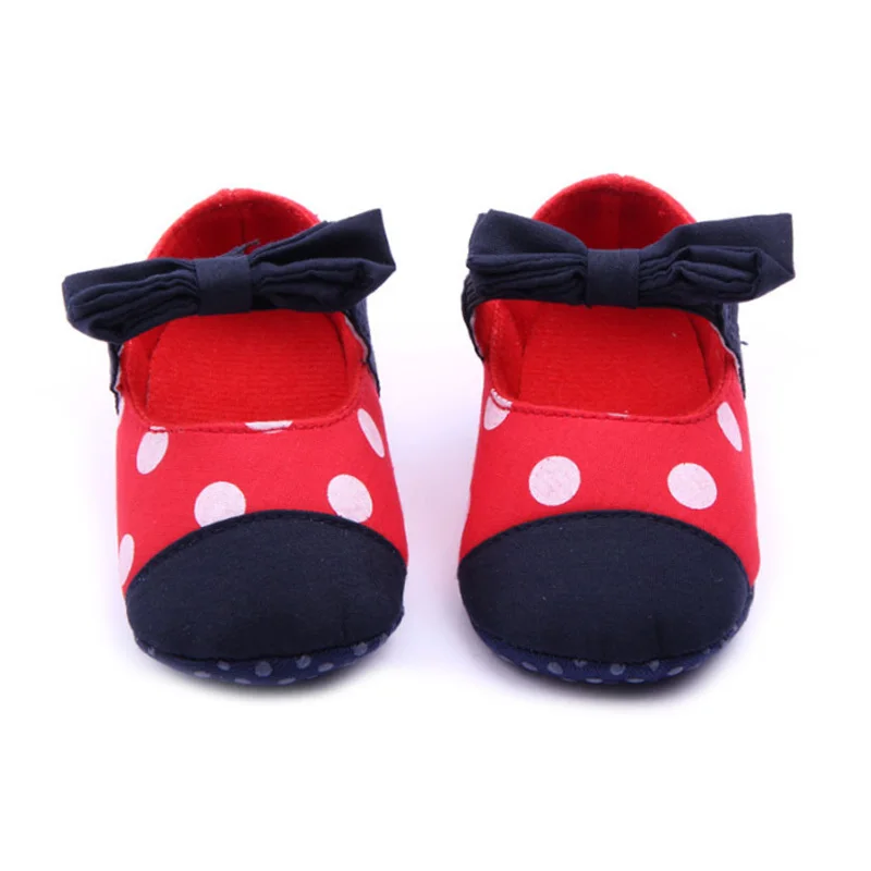 2017 New Brand Girl Toddler Shoes Polka Dot Little Kids Shoes With A