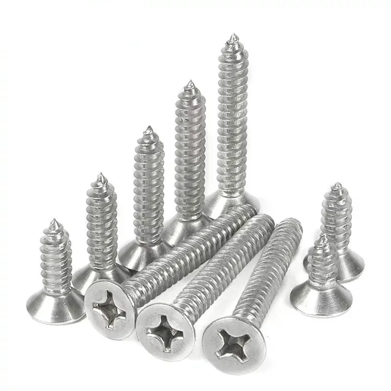 

M4*8/10/12/16/20/25/40/50/60mm Round Head Stainless Steel Screw Self Tapping Screws Phillips Screw Wooden Case Fasteners Screws