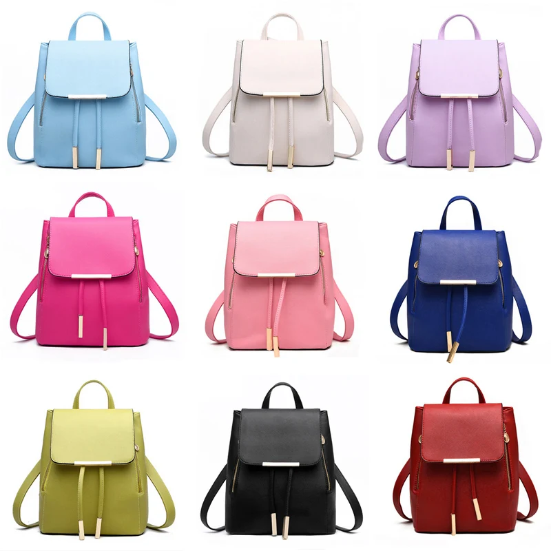 Mochila de cuero para mujer, mochilas de alta calidad, Mochila de Pu, Mochila femenina, mochilas escolares para mujer