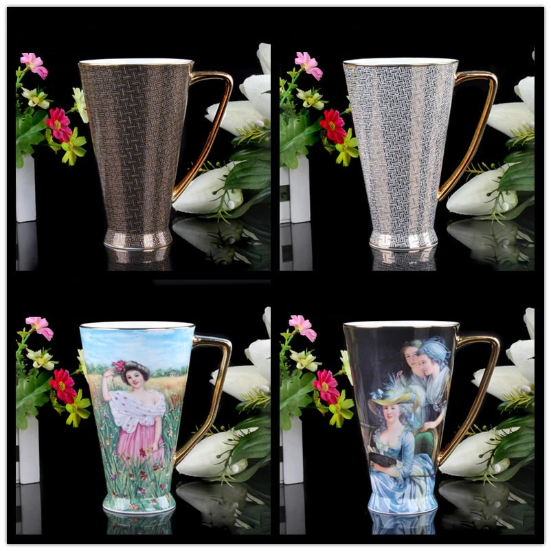 Coffee Mugs Online Big Bone China Mugs Ceramic Tea Cup Coffee Cup Milk Cup Oil Painting Romeo And Juliet Large Coffee Mugs China Mug Bone China Muglarge Coffee Mugs Aliexpress