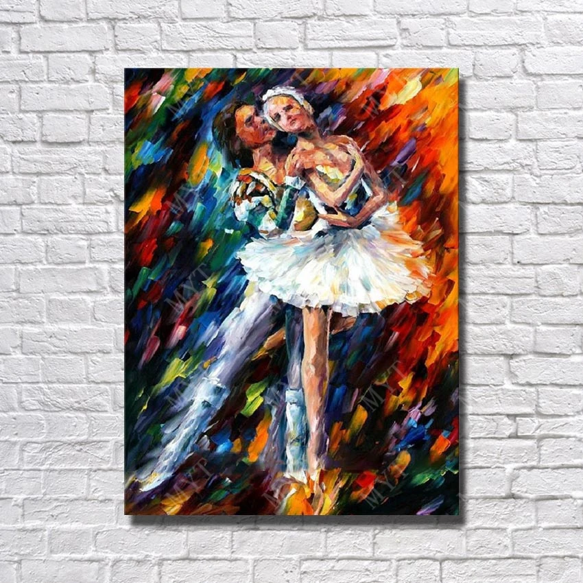 

Large Canvas Wall Art Hand Painted Abstract Dancer Art Pictures Home Decoration Modern Wall Painting New Design No Framed