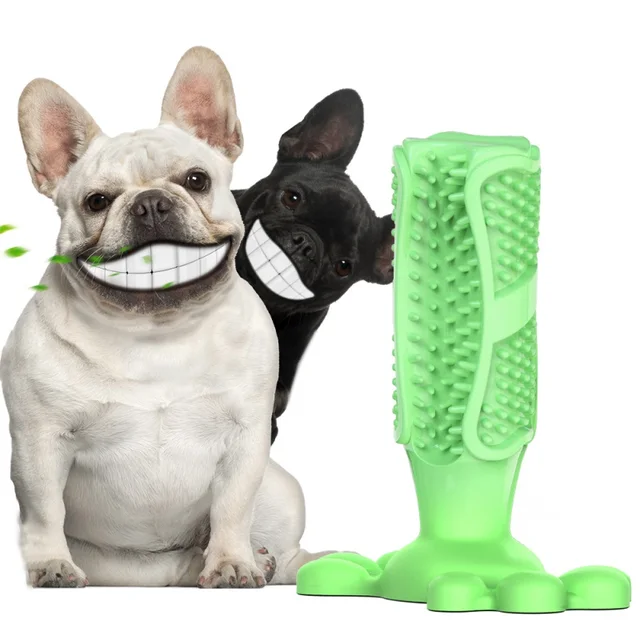 Pet Dog Playing Molar Toothbrush Non Toxic Rubber Chew Toy for Small Medium Dog Puppy Toothbrush Teeth Training Toy Products 3