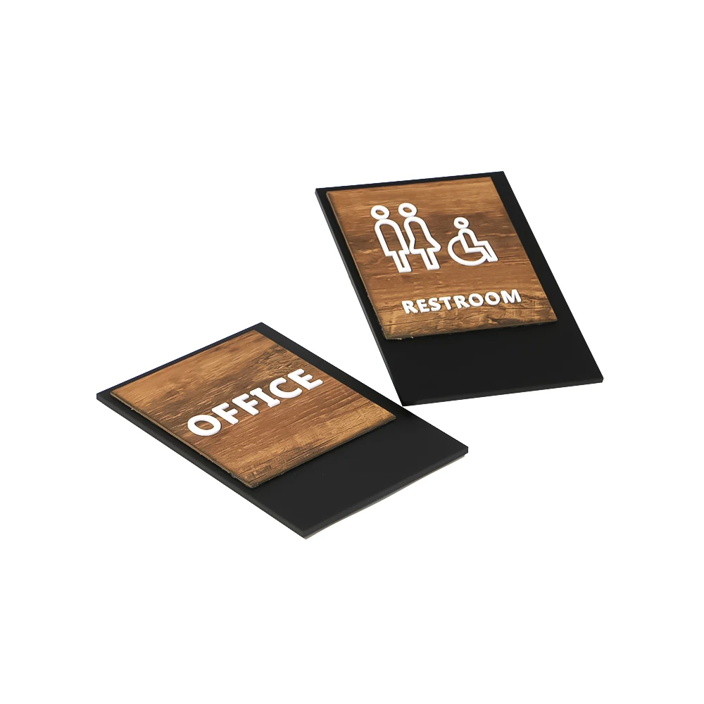 Wc Sign Plate Custom Uv Printing Man Woman Toilet Signage Plate