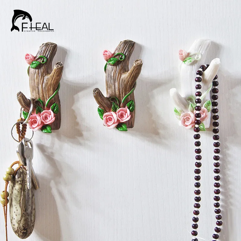 

FHEAL 1pc Imitation Tree Branch Shape Storage Hook Wall Decor Jewelry Key Clothes Organize Hanging Holder Kitchen Bathroom Hooks