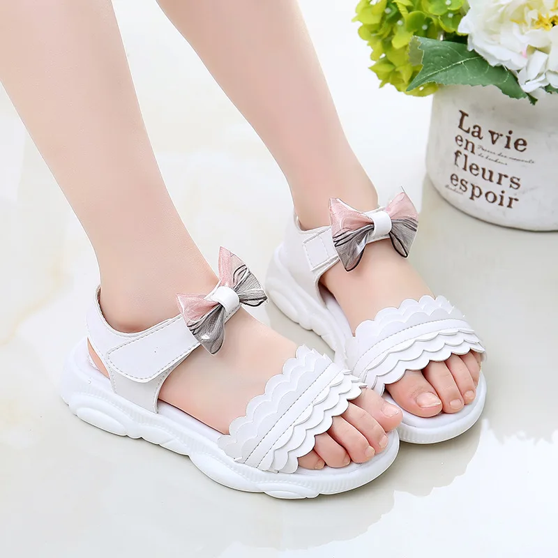 Summer Girl Sandal Kids Shoes For Girls Children non-slip soft bottom Bowtie Princess Shoes 4T 5T 6T 7T 8T 9T 10T 11T 12T 14T Summer Girl Sandal Kids Shoes For Girls Children non-slip soft bottom Bowtie Princess Shoes 4T 5T 6T 7T 8T 9T 10T 11T 12T 14T