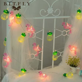 

1.5M 10LED Flamingo Pineapple Fairy lighting led String Lights Patio Festival Light Party wedding Christmas Bedroom decoration