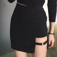 Осень и зима элегантный сексуальный дизайн кольца неровные облегающие удобные бархатные юбки для женщин