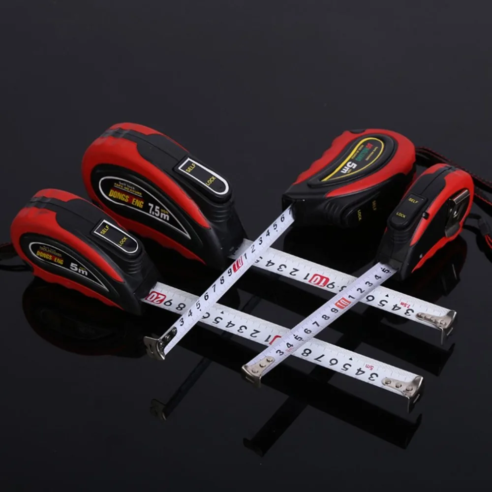 

3m/5m/7.5m Portable Measuring Tape Retractable Steel Tape Measure Ruler Tapeline Measuring Tools